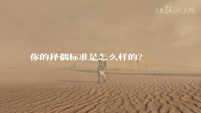 你的择偶标准是怎么样的？