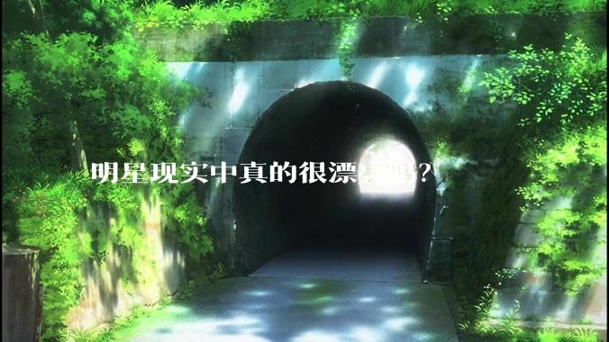 明星现实中真的很漂亮吗？