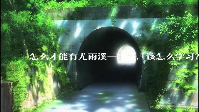 怎么才能有尤雨溪一半强，该怎么学习？